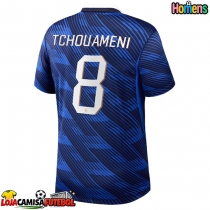 Camisa de Futebol França Aurelien Tchouameni #8 Equipamento Principal Mundo 2026 Manga Curta